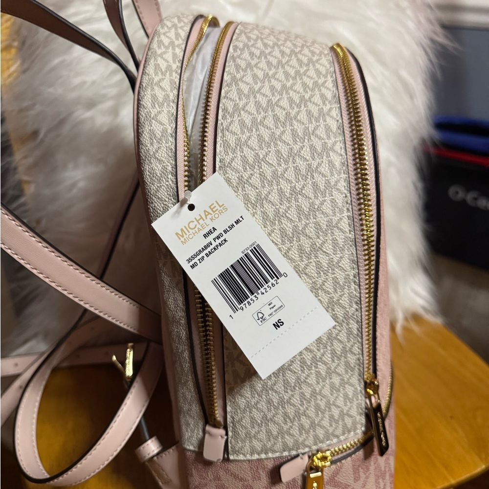 NWT Michael Kors Pink Backpack - Picture 2 of 12